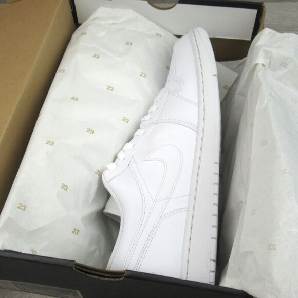 Air Jordan 1 Low Triple White Sneakers Men's Size 11 NEW - Picture 12 of 15